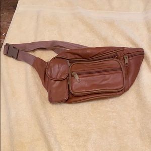 Brown Leather Fanny Pack